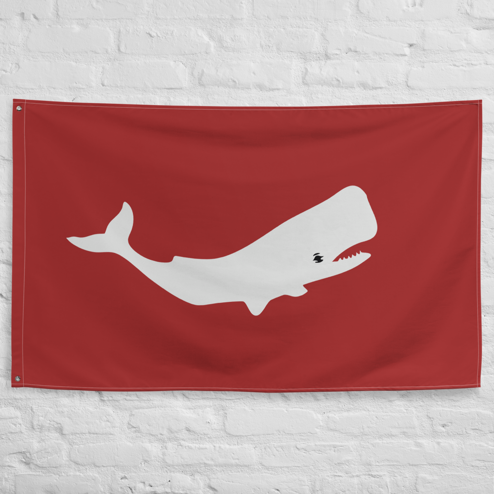 Captain Paul Watson Foundation Red Flag (Whale) - Sea Shepherd UK Trading Ltd