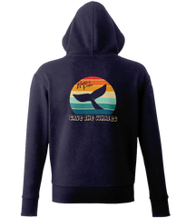 Retro 'Save The Whales' Unisex Zip Hoodie - Captain Paul Watson Foundation (t/a Neptune's Pirates)