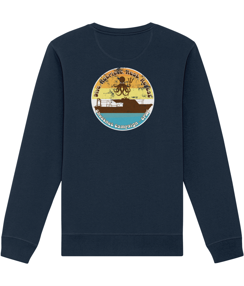 Dive Retrieve Rest Repeat Women's Sweatshirt - Captain Paul Watson Foundation (t/a Neptune's Pirates)