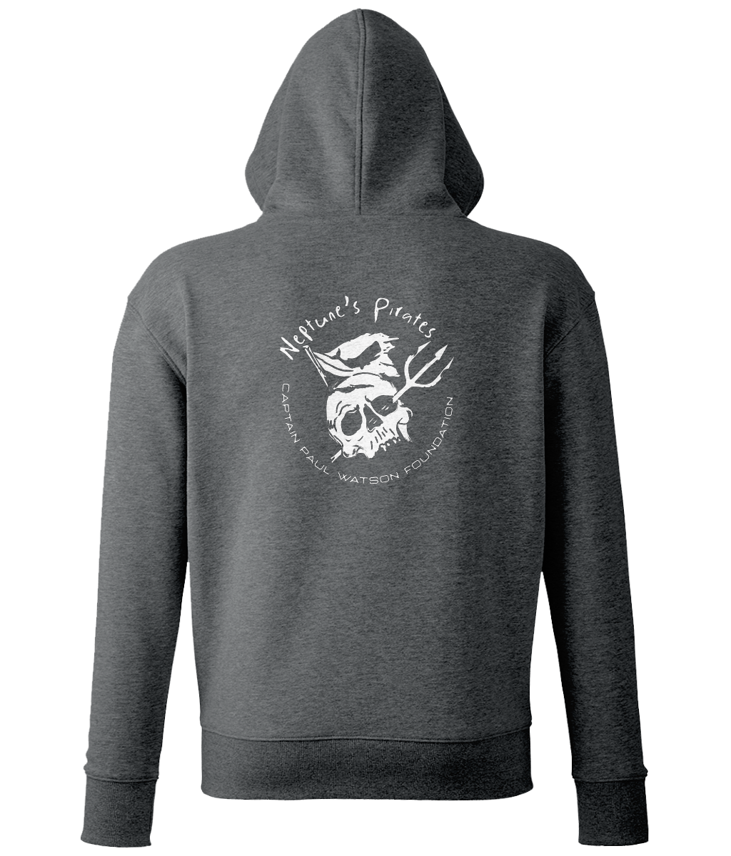 Neptune's Pirate Skull Logo Unisex Pullover Hoodie - Captain Paul Watson Foundation (t/a Neptune's Pirates)