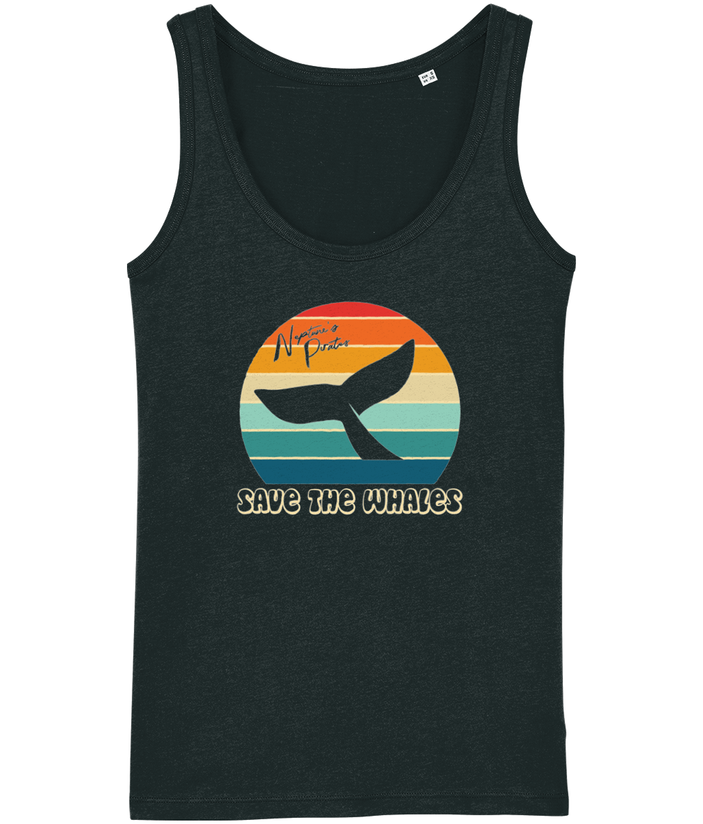 Retro 'Save The Whales' Women's Tank Top - Captain Paul Watson Foundation (t/a Neptune's Pirates)