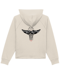 'No Fins No Future' Women's Boxy Cropped Hoodie