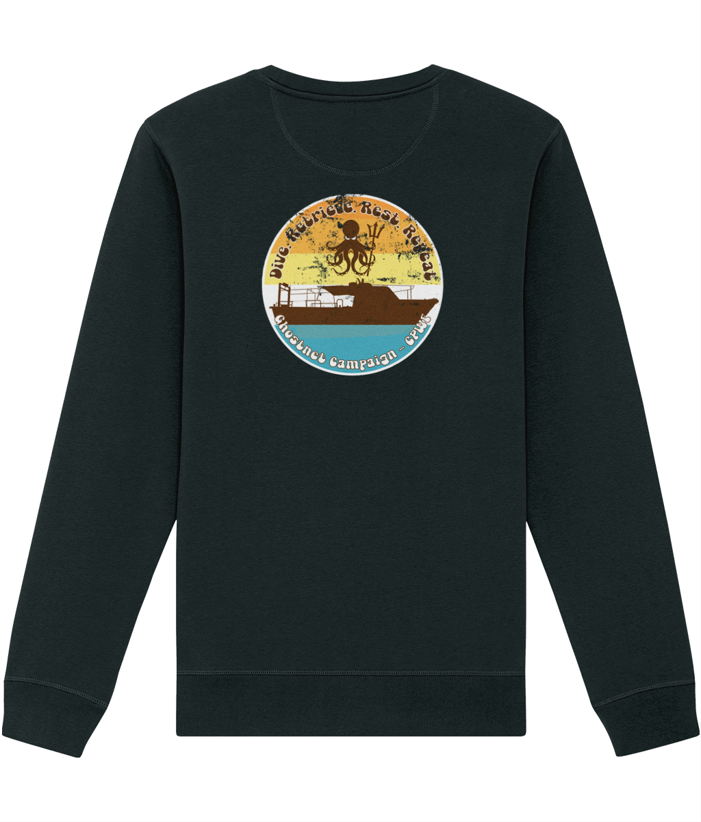 Dive Retrieve Rest Repeat Women's Sweatshirt - Captain Paul Watson Foundation (t/a Neptune's Pirates)