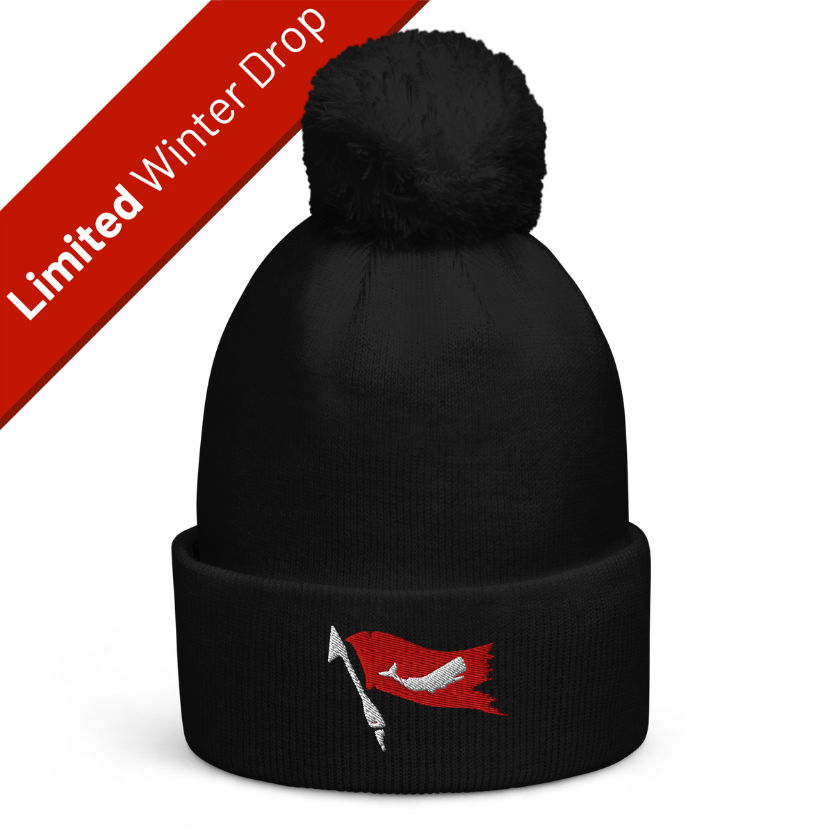 CPWF UK Red Flag Pom Pom Beanie