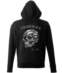 'If The Ocean Dies, We Die' Unisex Zip-Up Hoodie