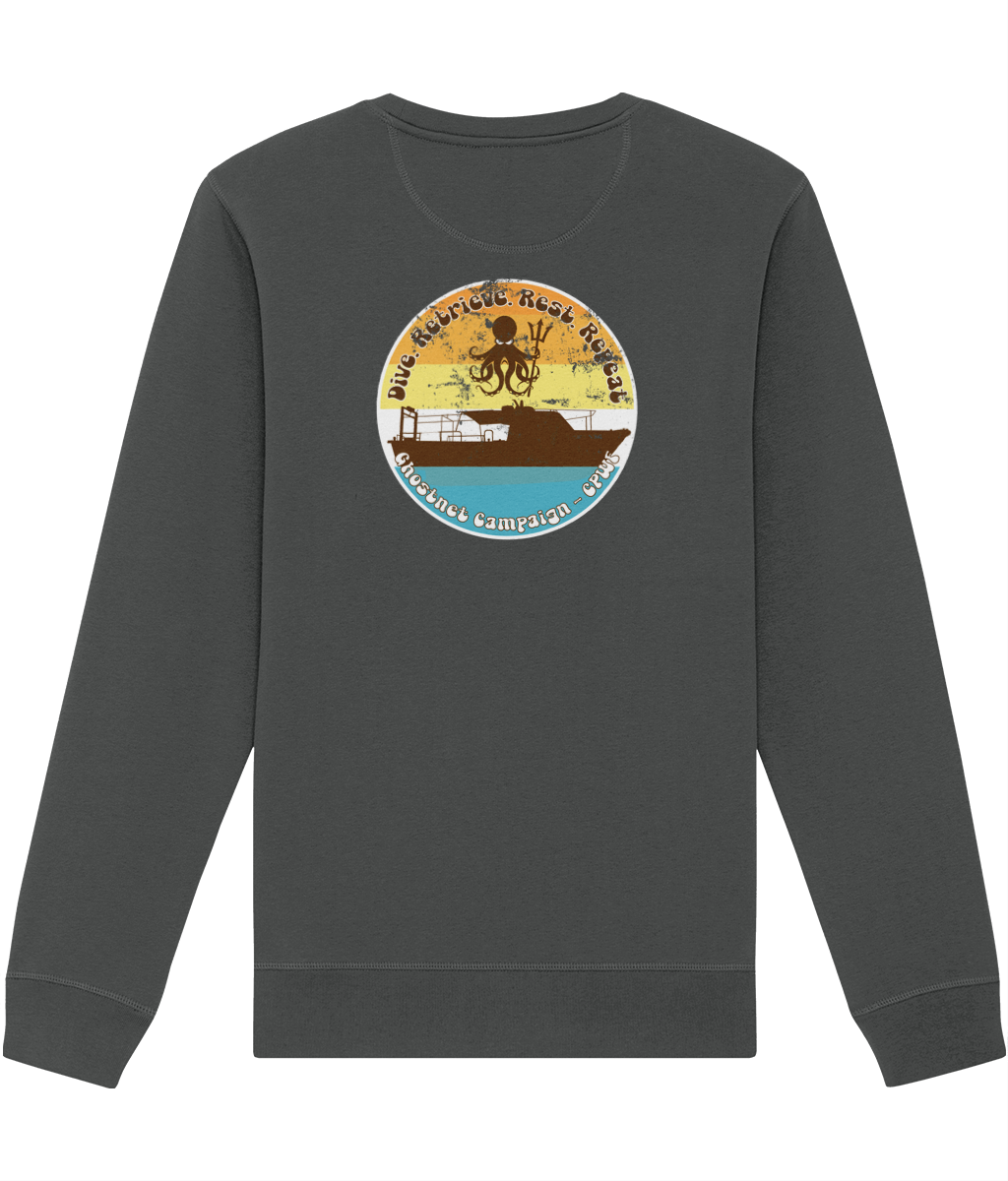 Dive Retrieve Rest Repeat Women's Sweatshirt - Captain Paul Watson Foundation (t/a Neptune's Pirates)