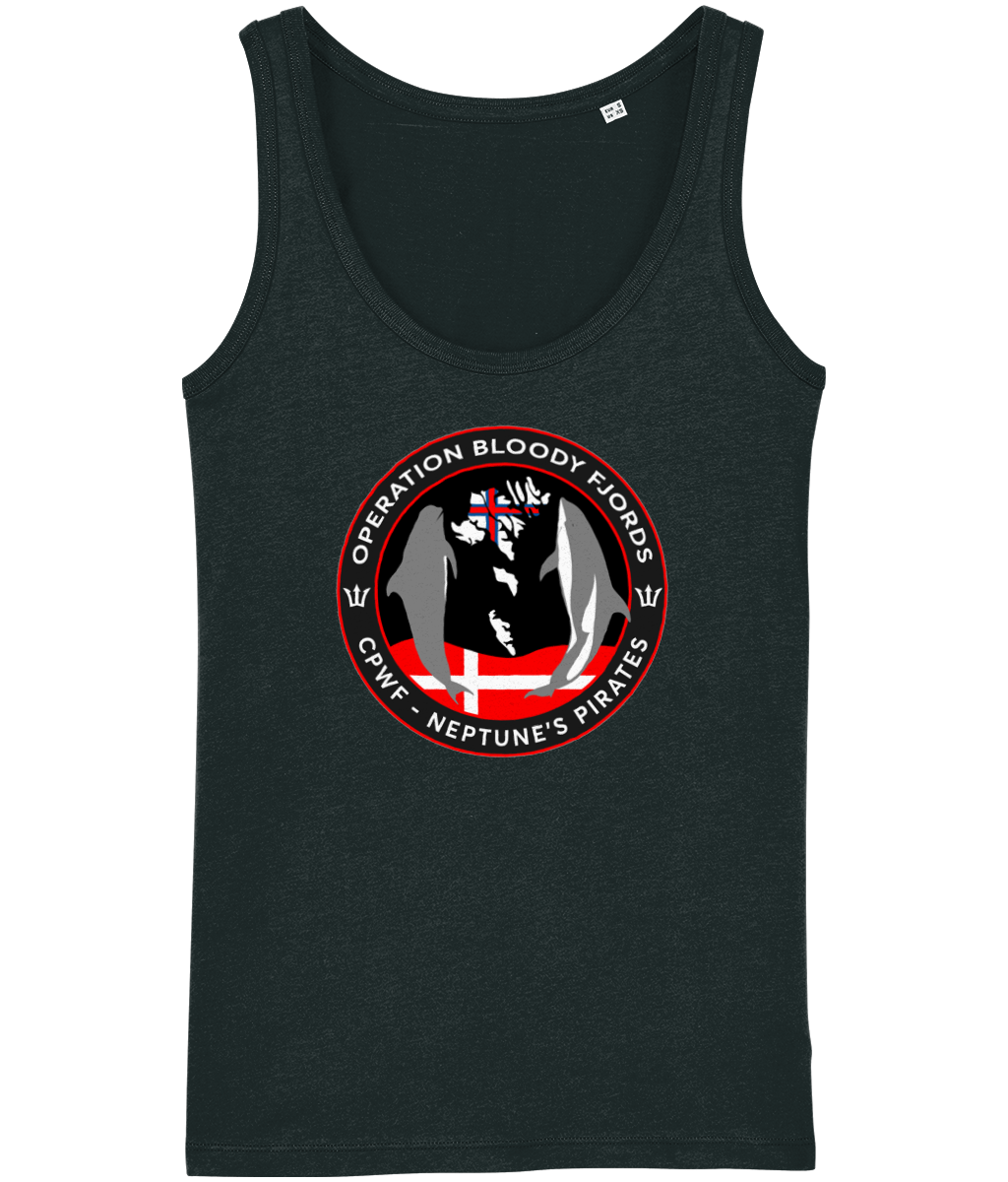 Bloody Fjords Logo Front Women's Tank Top - Captain Paul Watson Foundation (t/a Neptune's Pirates)