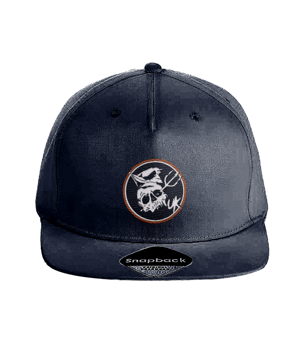 Neptune s Pirates UK Badge 5 Panel Snapback Cap French Navy One Size