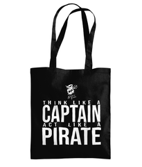 'Think Like  A Captain, Act Like A Pirate' Tote Bag - Captain Paul Watson Foundation (t/a Neptune's Pirates)