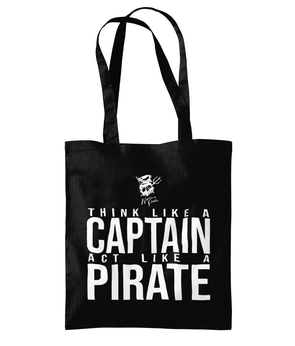 'Think Like  A Captain, Act Like A Pirate' Tote Bag - Captain Paul Watson Foundation (t/a Neptune's Pirates)