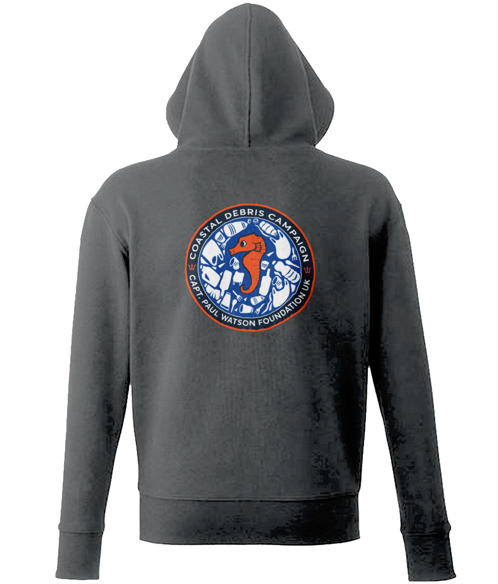 Coastal Debris Campaign Unisex Zip Hoodie - Captain Paul Watson Foundation (t/a Neptune's Pirates)