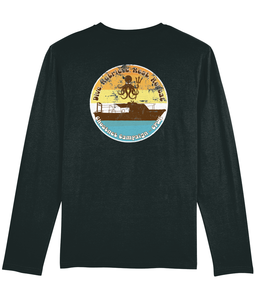 Dive Retrieve Rest Repeat Unisex Long Sleeve T-Shirt - Captain Paul Watson Foundation (t/a Neptune's Pirates)