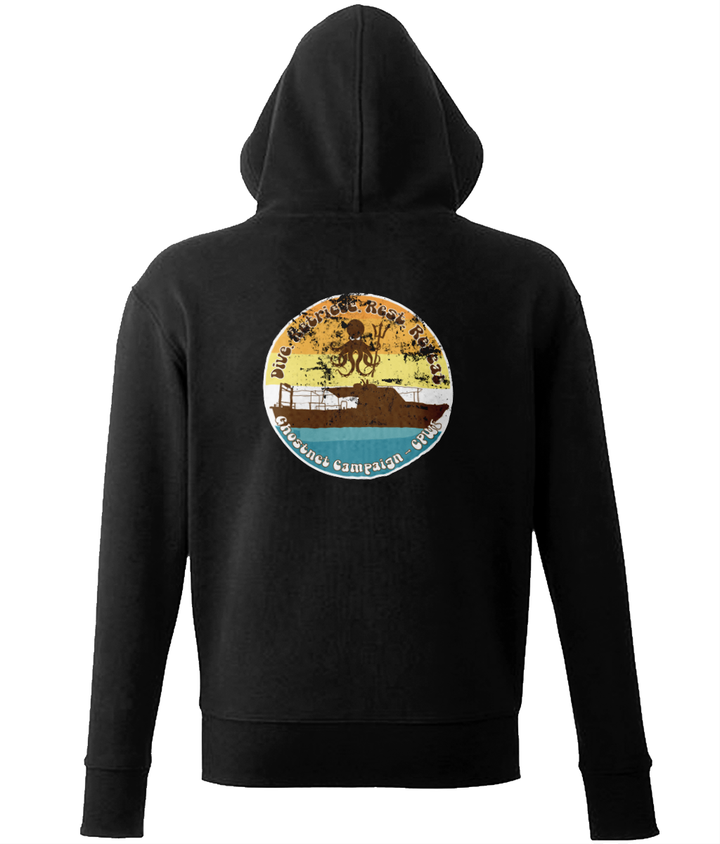 Dive Retrieve Rest Repeat Unisex Zip Hoodie - Captain Paul Watson Foundation (t/a Neptune's Pirates)